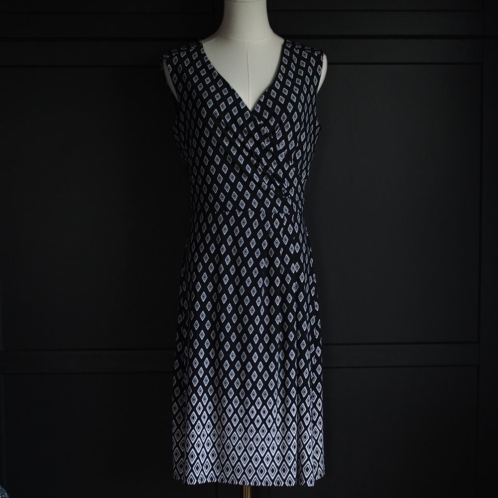 White House Black Market | Sleeveless Crossover Dress